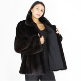 Black mink jacket