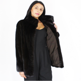 Black mink jacket