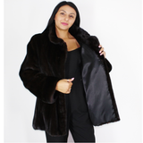 Black mink jacket