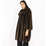 Demi-buff mink coat