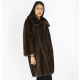 Demi-buff mink coat