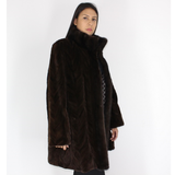 Ranch shaved mink pieces 3/4 coat