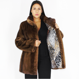 Demi-buff mink jacket