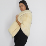 Ivory mink stole