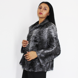 Astrakhan grey anthracite jacket