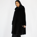 Black mink coat