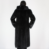Black mink coat