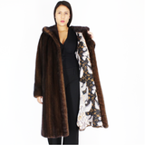 Demi-buff mink coat