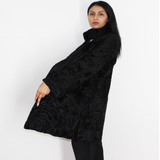 Astrakhan black coat