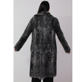 Astrakhan grey coat