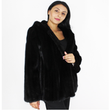 ITA Blackglama mink jacket with hood