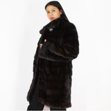 Demi-buff mink coat