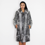 Astrakhan grey coat