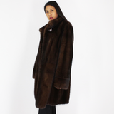 Demi-buff mink coat