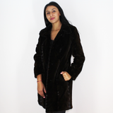 Ranch shaved mink pieces coat