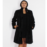 Astrakhan black coat