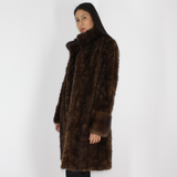 Demi-buff mink pat coat