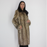Libya cat with mink collar coat