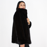 Black mink jacket