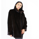 Black mink jacket