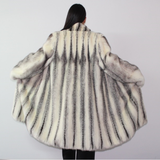 Black-cross mink coat
