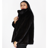 Black mink jacket