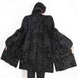 Astrakhan black coat