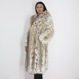 Lynx coat with hood