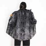 Astrakhan grey anthracite jacket