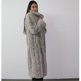 Sapphire mink pat coat