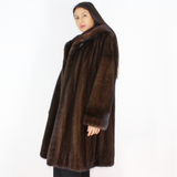 Demi-buff mink coat