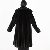 Black mink coat