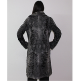 Astrakhan grey coat