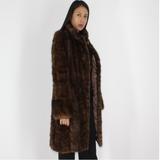 Demi-buff mink pat coat