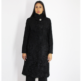 Astrakhan black coat