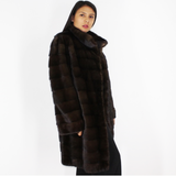 Demi-buff mink coat