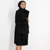 Astrakhan black coat