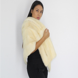 Ivory mink stole