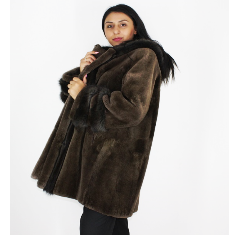 Shaved sales beaver coat