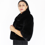 Black mink bolero