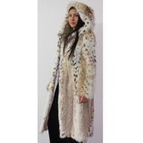 Lynx coat with hood