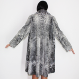 Astrakhan grey coat