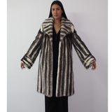 Black-cross mink coat