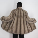 Silver grey mink jacket