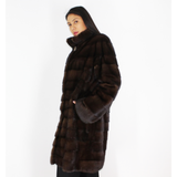 Demi-buff mink coat