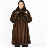 Demi-buff mink coat