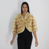 Golden mink bolero