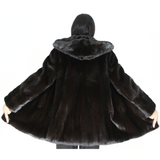 Blackglama mink jacket with hood