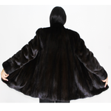 Black mink jacket