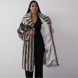 Black-cross mink coat